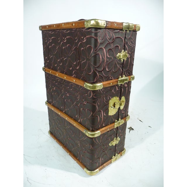 1920s Antique Embroidered Trunk, 1920s For Sale - Image 5 of 9