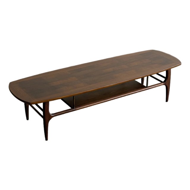 1950s Sculptural Coffee Table in Walnut For Sale