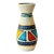 Signed U Keramic Especially Cool Mid 20th Century Modern Hand Painted West German Art Pottery Vase. For Sale