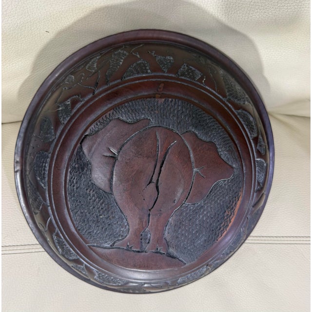 African 1970s African Hand-Carved Tribal Art Likely Crafted From a Dense Rosewood 13in For Sale - Image 3 of 5