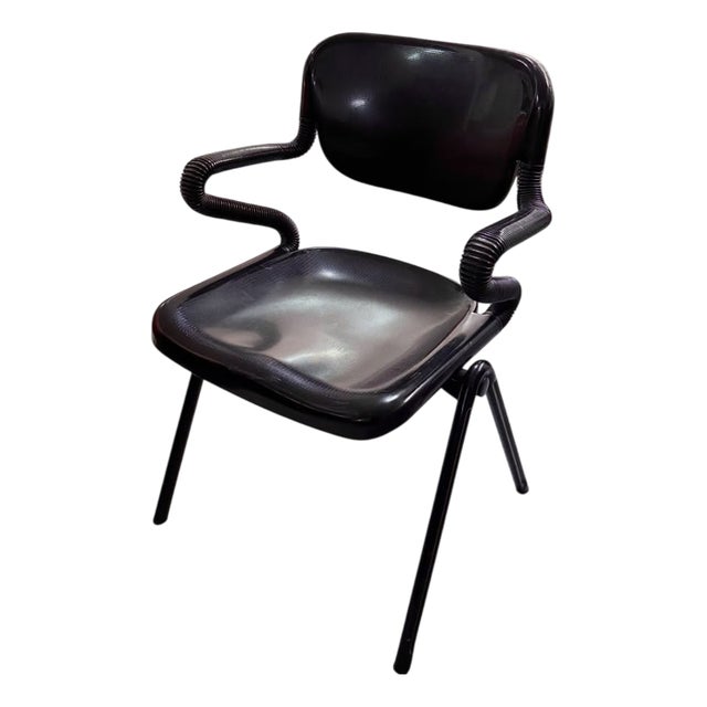 Chair with Armrests by Gianfranco Piretti for Anonima Castelli, 1970s For Sale