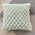 Green Textured Green Decorative Throw Pillow 16x16 Inches For Sale - Image 8 of 10