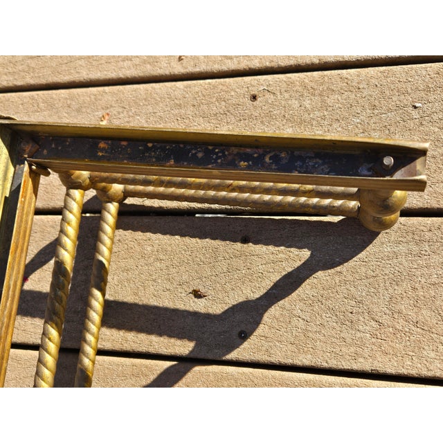 19th Century Victorian 42" Brass Fireplace Fender For Sale - Image 15 of 15