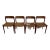 1960s Four Neils Otto Moller Model 75 Danish Mid Century Teak Wooden Chairs For Sale