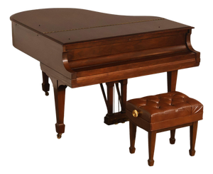 1929 Steinway & Sons Model M Vintage Walnut Grand Piano With Bench