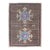 Turkish Oushak Rug With Bold Brown and Vibrant Blue Floral Medallions 2'7"x3'7" For Sale
