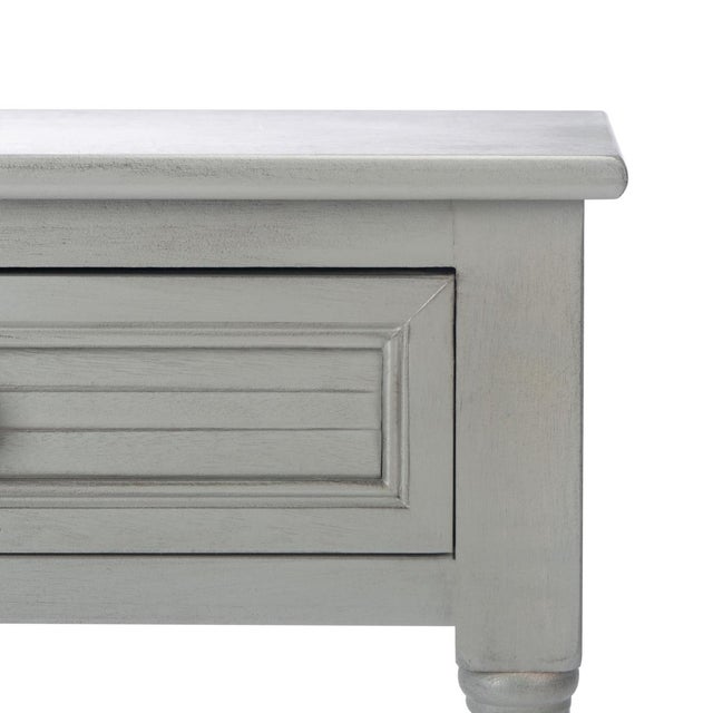 Spritely Home Tate 1 Drawer Accent Table in Distressed / Grey For Sale - Image 4 of 11