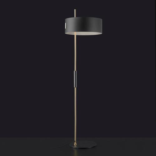 The lamp 1953 designed, by ostuni e forti, has two models, floor and table, varying in proportion and size but identical...