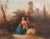 A valuable early 18th-century oil on canvas, this artwork exudes a historical and bucolic charm. The painting is an...
