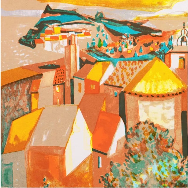 'Village Du Var, Côte D'Azur' by George Lambert, Academie Chaumiere, France, Benezit For Sale In Monterey, CA - Image 6 of 11