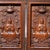 Wood Vintage Carved Boxwood Four-Panel Miniature Folding Screen - Deities & Calligraphy For Sale - Image 7 of 9