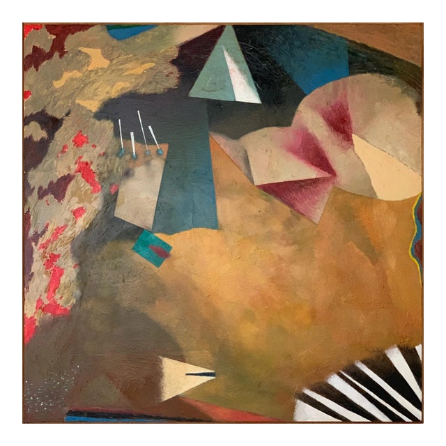 1997 "Blue Heaven" Abstract Oil Painting on Canvas Bill Shields Chicago Academy of Fine Art For Sale