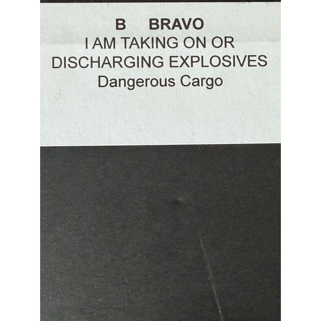 Framed Antique Signal Flags-Set of 3 For Sale - Image 9 of 15