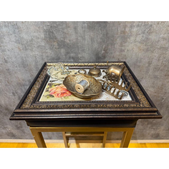 Vintage Framed Brass Assemblage Wall Decor For Sale - Image 12 of 16
