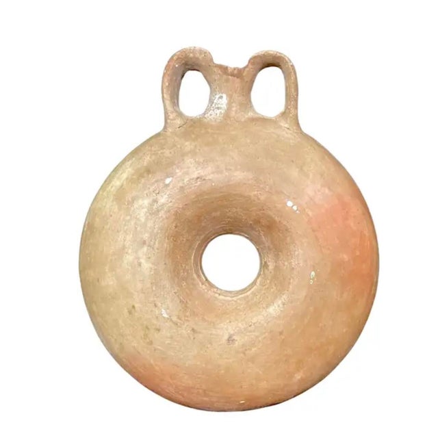 Roman Terracotta Ring Flask For Sale In Tampa - Image 6 of 7