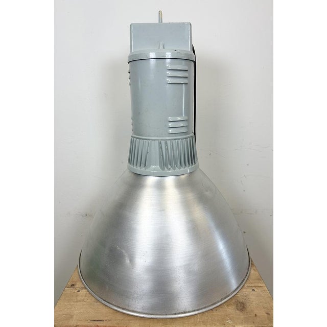Large Industrial Aluminium Pendant Light from Elektrosvit, 1960s For Sale - Image 16 of 18