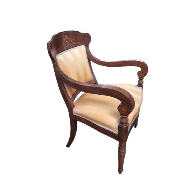 Mid 19th Century Antique Charles X Style Armchairs, 1850, Set of 4 For Sale - Image 5 of 10