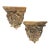 Late 20th Century Newly Painted Pair of Bespoke Gold Gilt "Bird & Nest" Sconces by Turtle and Crane For Sale