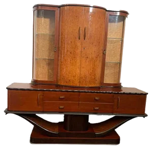Art Deco Mahogany Sideboard or Showcase, 1930s