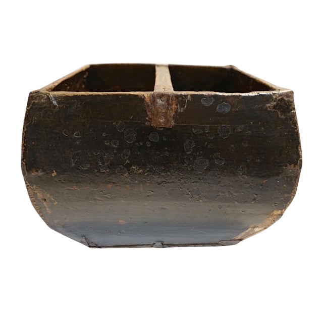Antique Lacquered Chinese Rice Bucket Chairish