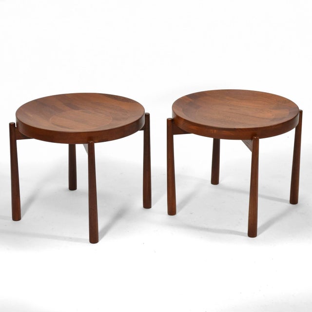 Mid-Century Modern Swedish Solid Teak Flip-Top Tables in the Manner of Jens Quistgaard For Sale - Image 3 of 10