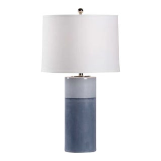 Destin Lamp - Blue Glazed Ceramic 30.5"h For Sale