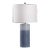 Destin Lamp - Blue Glazed Ceramic 30.5"h For Sale
