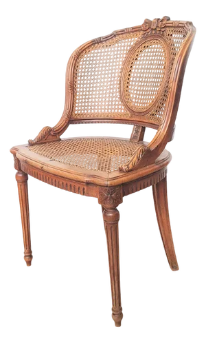 French Rattan Chair, 1800s