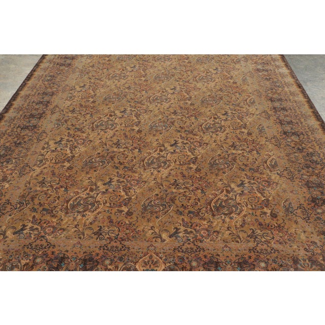 Rug & Kilim Rug & Kilim’s Modern Persian Style Rug With Florals in Earthy Hues & Jewel Tones For Sale - Image 4 of 9