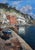 Andrea Patrisi Posillipo Naples Nautical Harbour Boat Oil Painting on Board 37" For Sale - Image 4 of 12