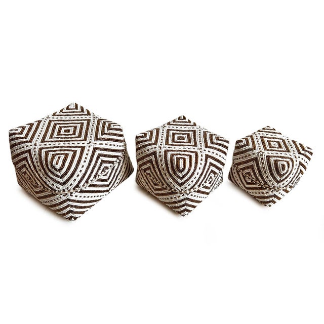 Wood Vintage Bamboo Beaded Box White & Gold Small For Sale - Image 7 of 9