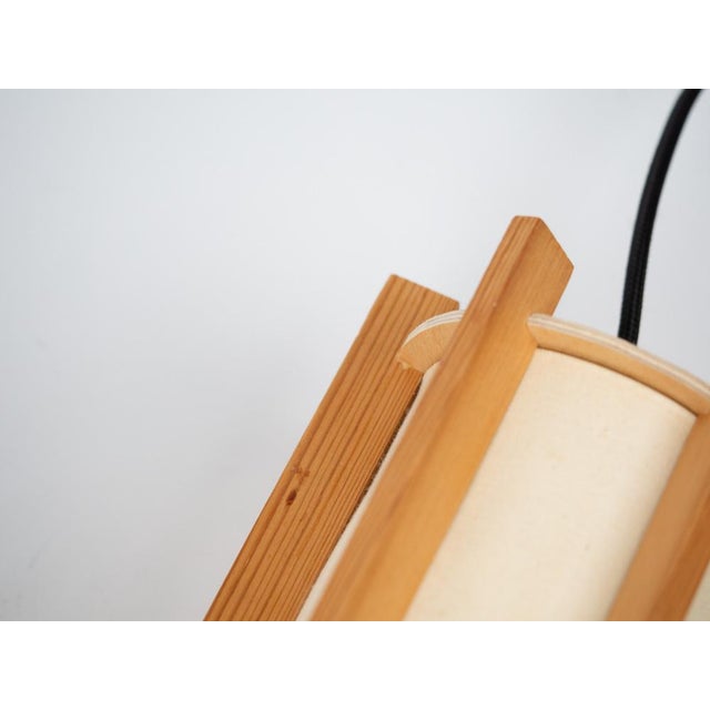 Wood Vintage Danish Pendant Lamps attributed to IB Fabiansen for Louis Poulsen, 1970s, Set of 2 For Sale - Image 7 of 11
