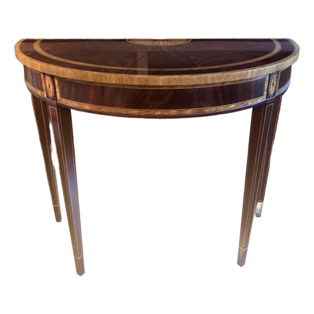Councill Craftsmen Federal Style Demi Lune For Sale
