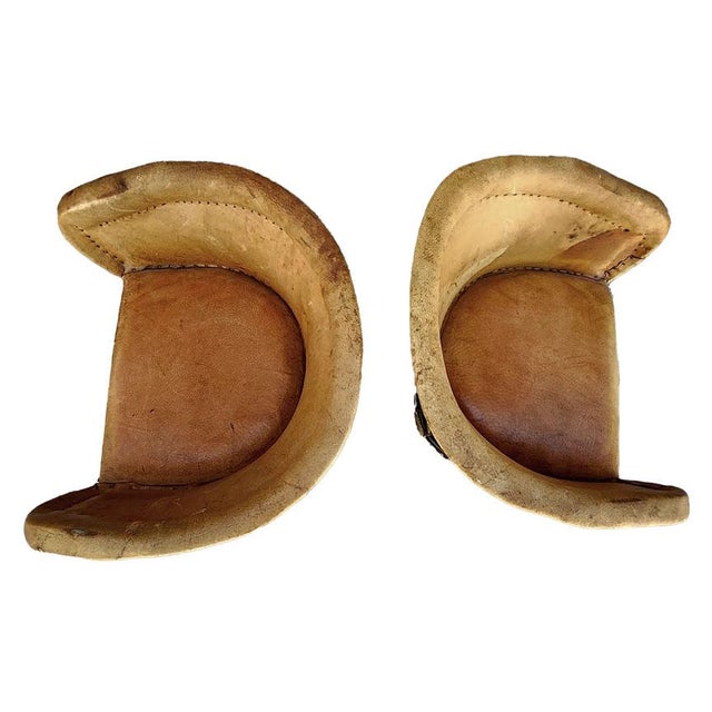 Mexican Vintage Mid-Century Mexican Equipale Leather Barrel Chairs - A Pair For Sale - Image 3 of 5