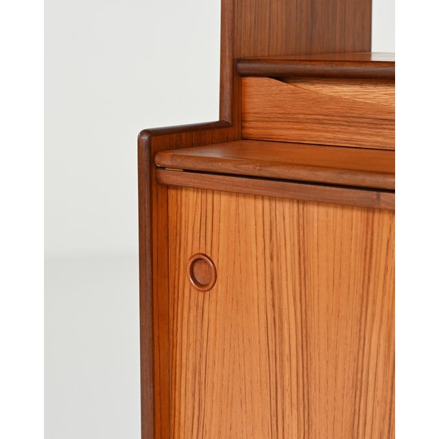 Vintage Bookcase with Pull-Out Desk by Bräntorps, 1960s For Sale - Image 9 of 12