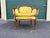 Gold Victorian Tufted Velvet Parlor Chair For Sale - Image 8 of 8