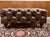 Large Brown Chesterfield Ottoman For Sale - Image 5 of 9