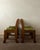 Brutalist Oak Razorback Dining Chairs with Green Velvet, 1970s, Set of 4 For Sale - Image 4 of 18