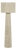 Tapered Natural Chenille Fiber Floor Lamp For Sale