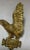 Antique Gold Gilded Solid Brass Bronze Open Winged Eagle Bird Heavy Flag Finial For Sale - Image 9 of 14