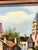 1980s This Vintage Framed Oil Painting Is Signed "Mary Botto" and Depicts a Charming European Village Street Scene With Old-World Stone Buildings. For Sale - Image 5 of 12