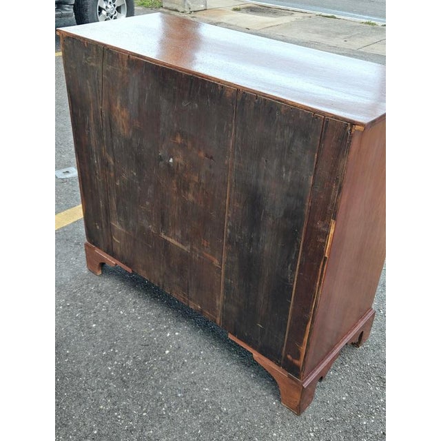 Brown Late 18th Century English Georgian Inlaid 6 Drawer Chest W Braquet Feet For Sale - Image 8 of 10