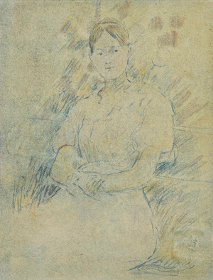 Berthe Morisot, Sitting Girl, 1918, Lithograph