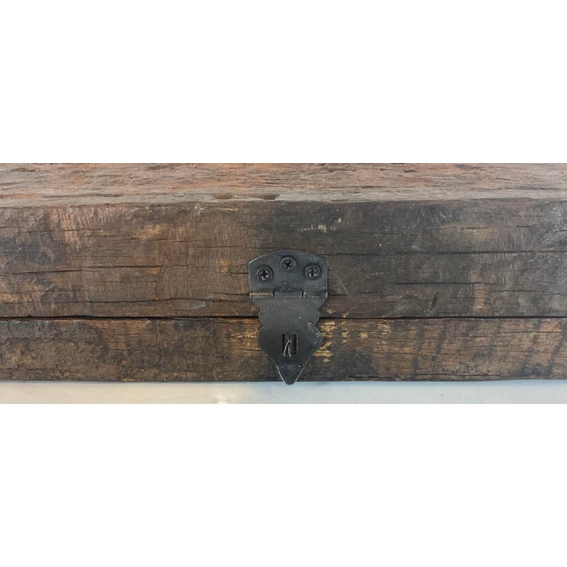 Small Rustic Reclaimed Wood Box | Chairish