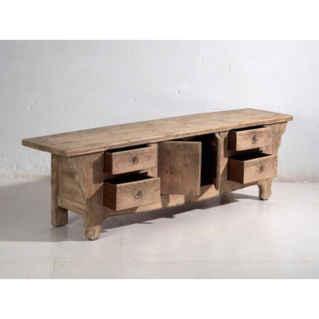 Vintage Pine Low Sideboard, 1920 For Sale - Image 4 of 13