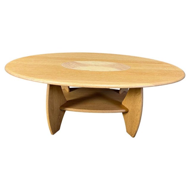 Vintage Oval Beech Coffee Table, 1980s For Sale - Image 14 of 14