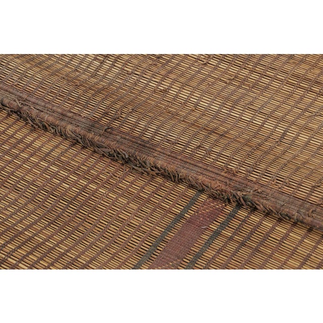 Wood Oversized Vintage Tuareg Rug With Medallion in Beige & Brown - Rug & Kilim For Sale - Image 7 of 7
