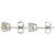 Add a staple to your jewelry collection with these simple diamond stud earrings. This set complements everything in your...