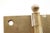 Pair of Vintage 4.5 X 4.5 In. Brass Plated Steel Door Hinges For Sale - Image 4 of 5