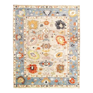Fine Hand Knotted Oushak Design Rug 8' 2''x 10'